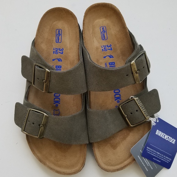 Birkenstock Shoes - Birkenstock Arizona Forest Green Suede Leather 37